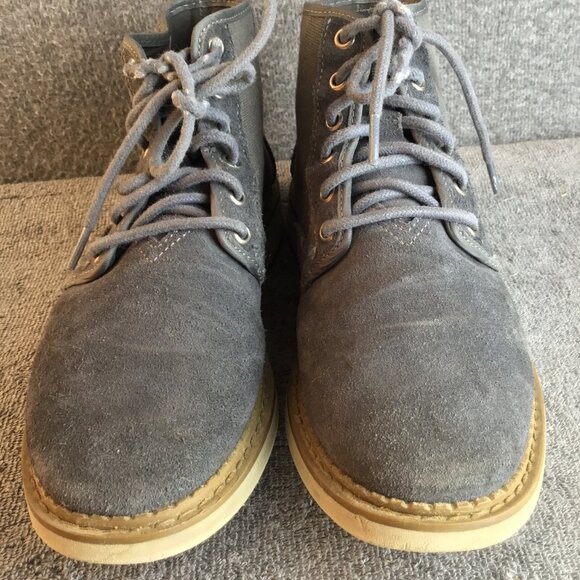 Toms Porter Men\'s Iron Gray Suede and Canvas Lace Up Casual Dress Boots Sz 7 main image 9